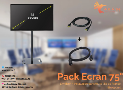Kit ecran 75 pouces